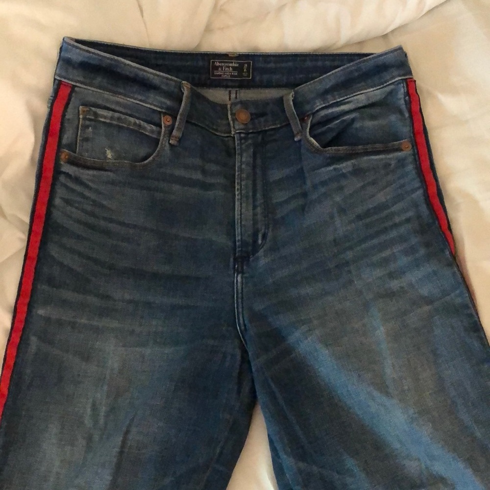 Abercrombie jeans stripe detail